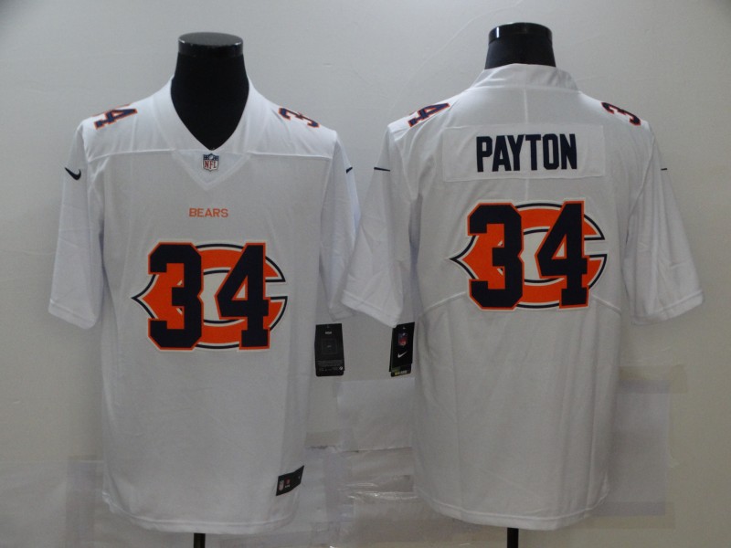 Men's Chicago Bears Walter Payton #34 White Team Jersey